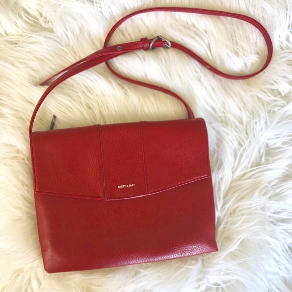 Matt & Nat Handbags - Matt & Nat Eeha Crossbody Red